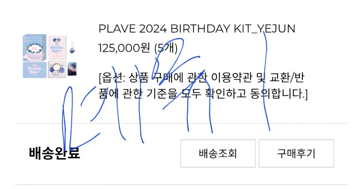 플레이브 예준 생일키트 미개봉 원가양도